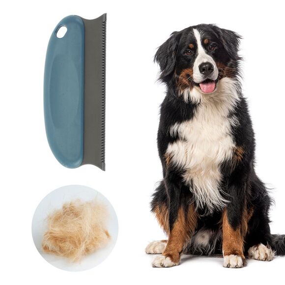 Scraper Rake Pet Hair Remover Blue - Picture 2 of 6